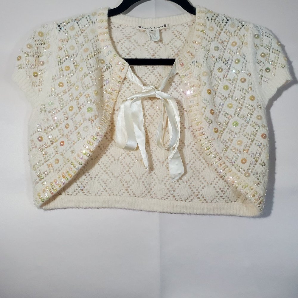 Nanette Lepore cardigan in cream size: XS
